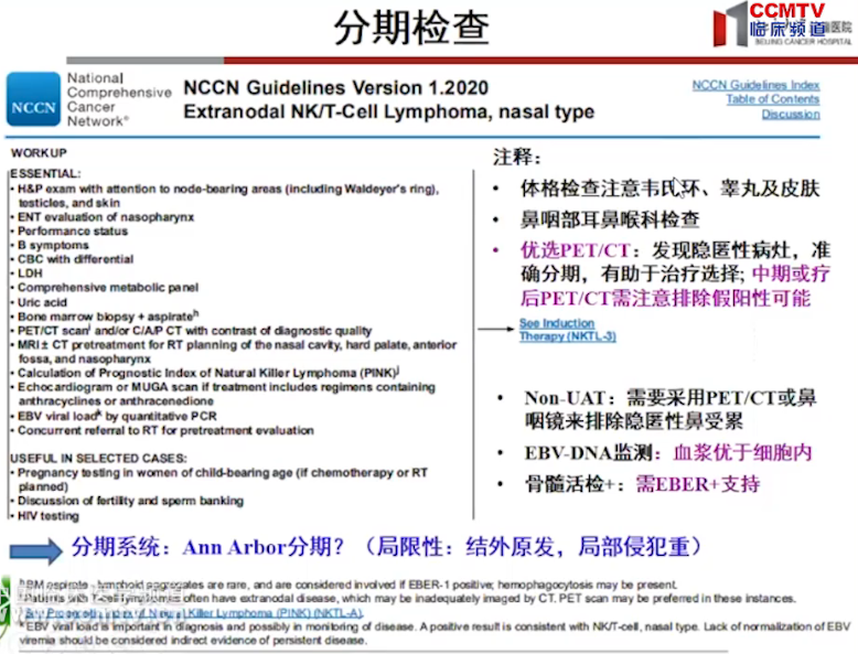 林宁晶教授   结外NK/T细胞淋巴瘤 NCCN指南2020